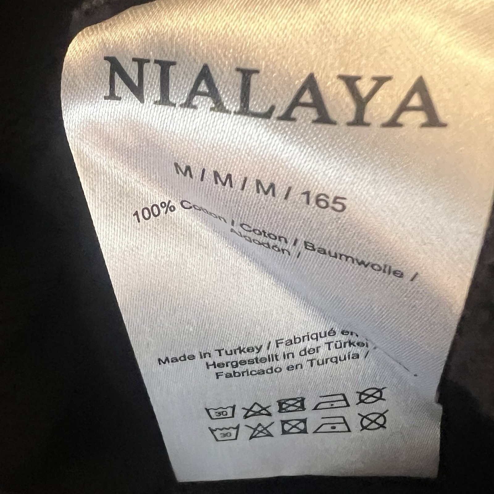 Nialaya Hollywood Black Pullover Hoodie Men's Medium Made In Turkey — image 7 of 8